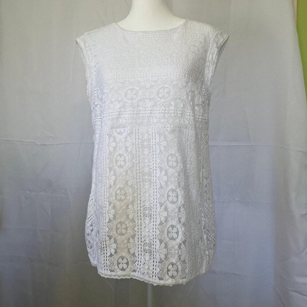 Juicy Couture White Lace Top
